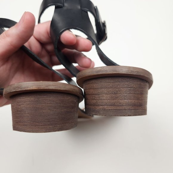 Madewell The Veronique Sandal in Colorblock Leather sz 10 - Picture 8 of 10